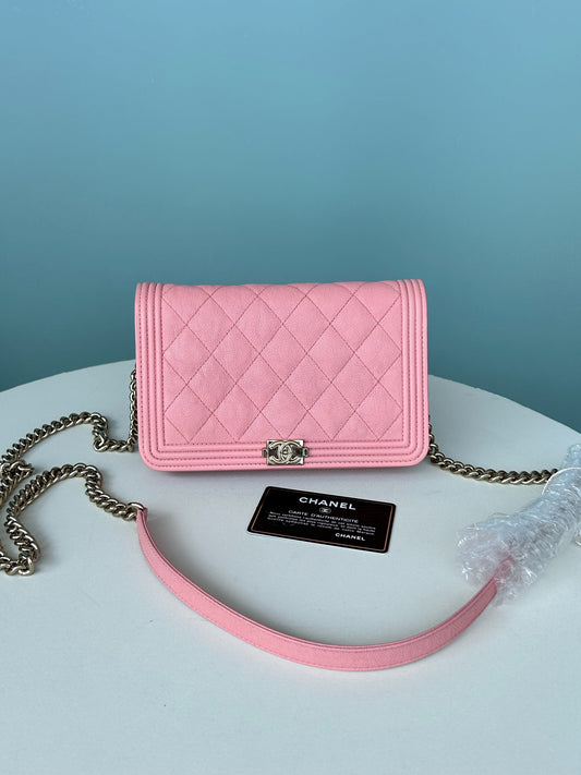 Chanel - Boy - Leather - Pink - (mini)