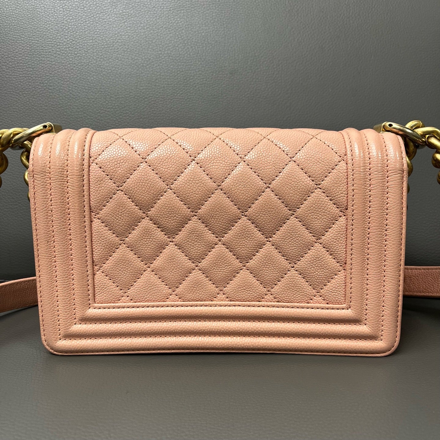 Chanel - Boy - Leather - Pink - (Small)