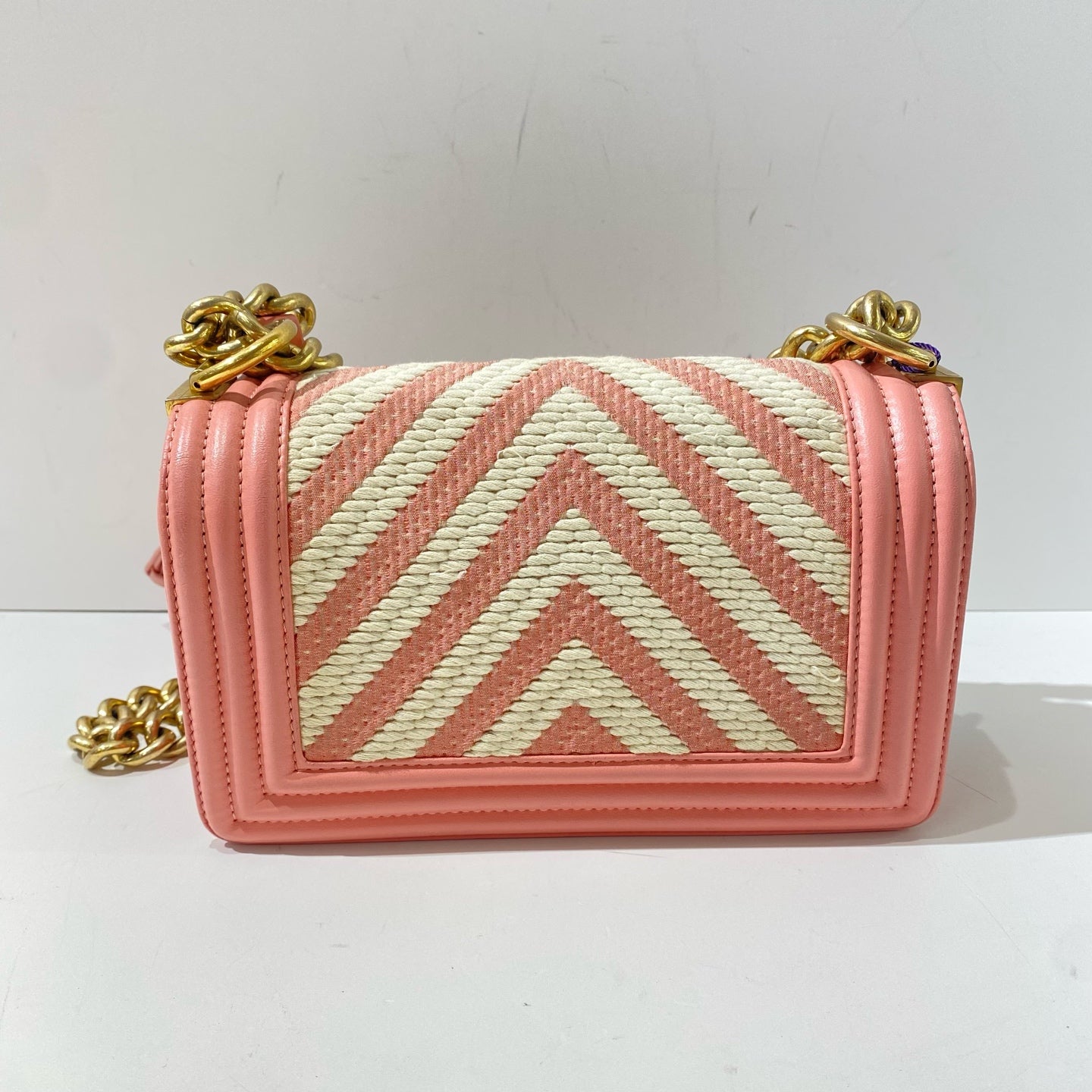 Chanel - Boy - Leather - Pink - (small)