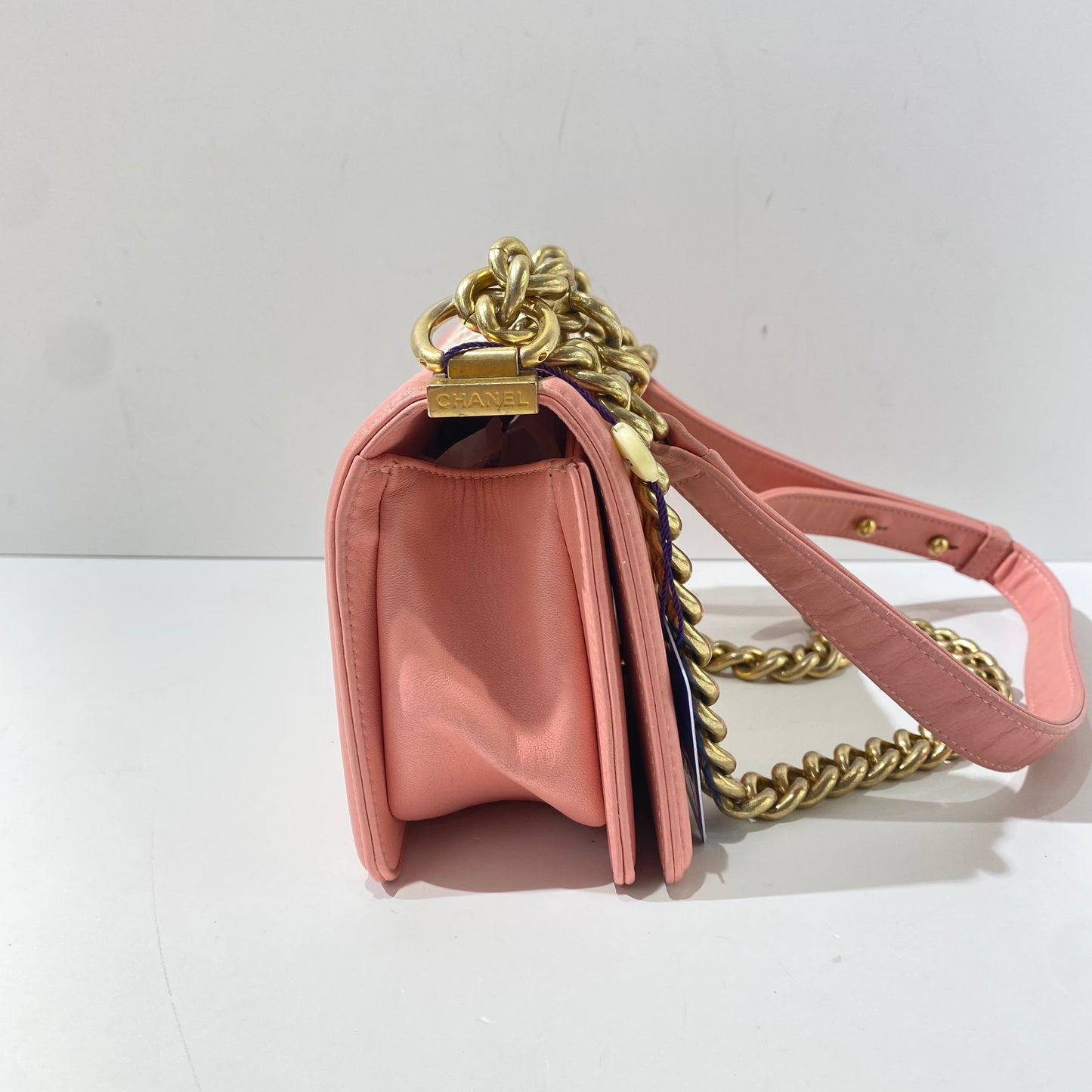 Chanel - Boy - Leather - Pink - (small)