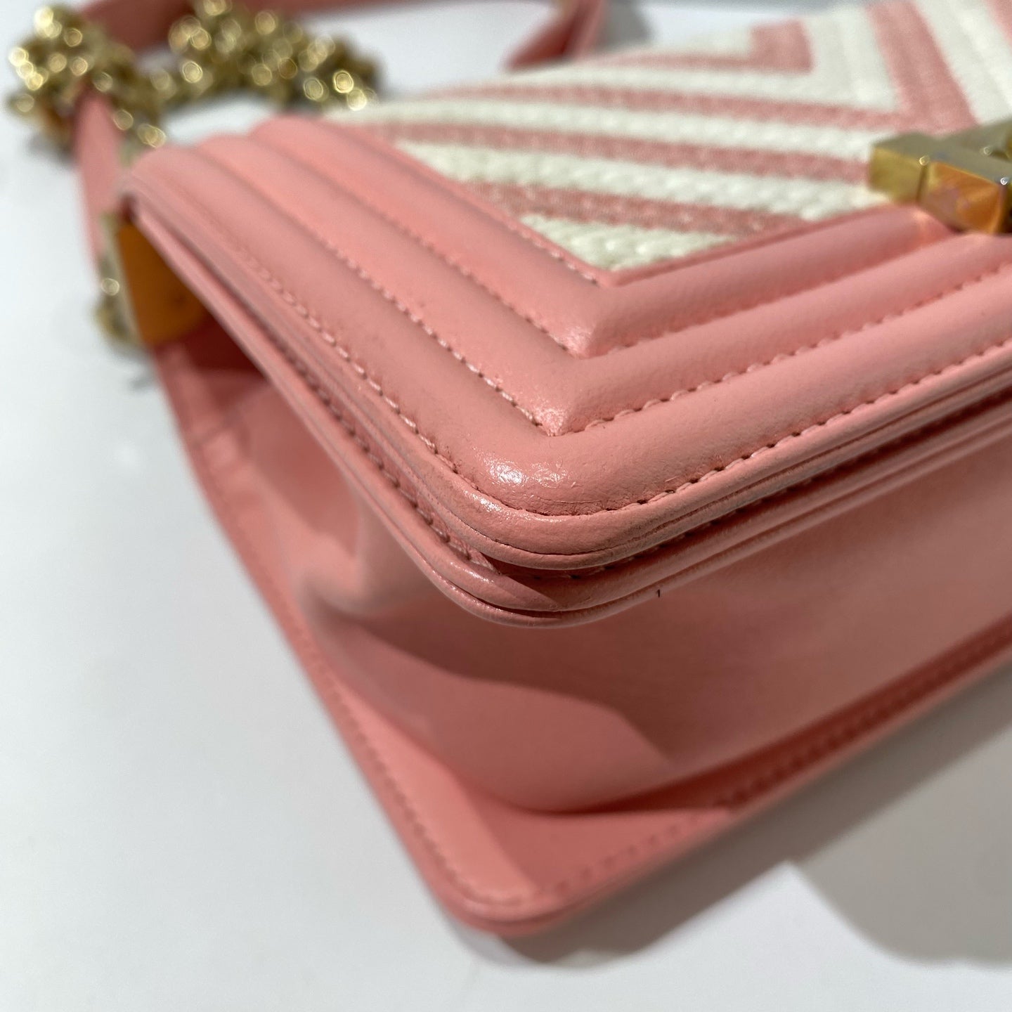 Chanel - Boy - Leather - Pink - (small)