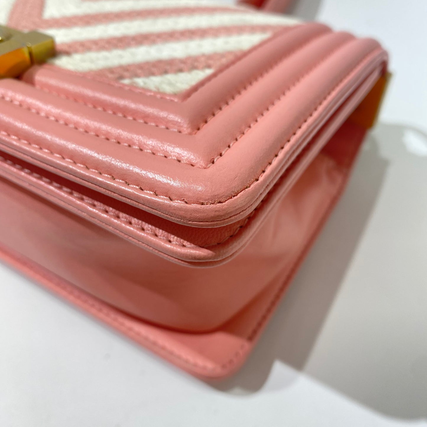 Chanel - Boy - Leather - Pink - (small)