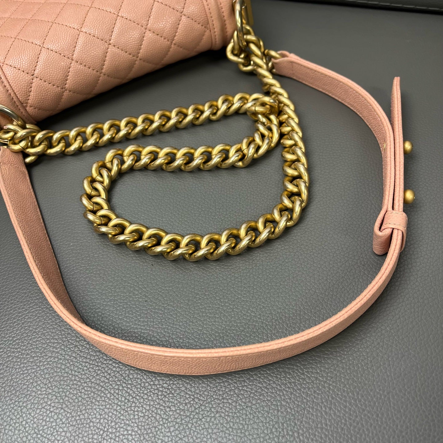 Chanel - Boy - Leather - Pink - (Small)