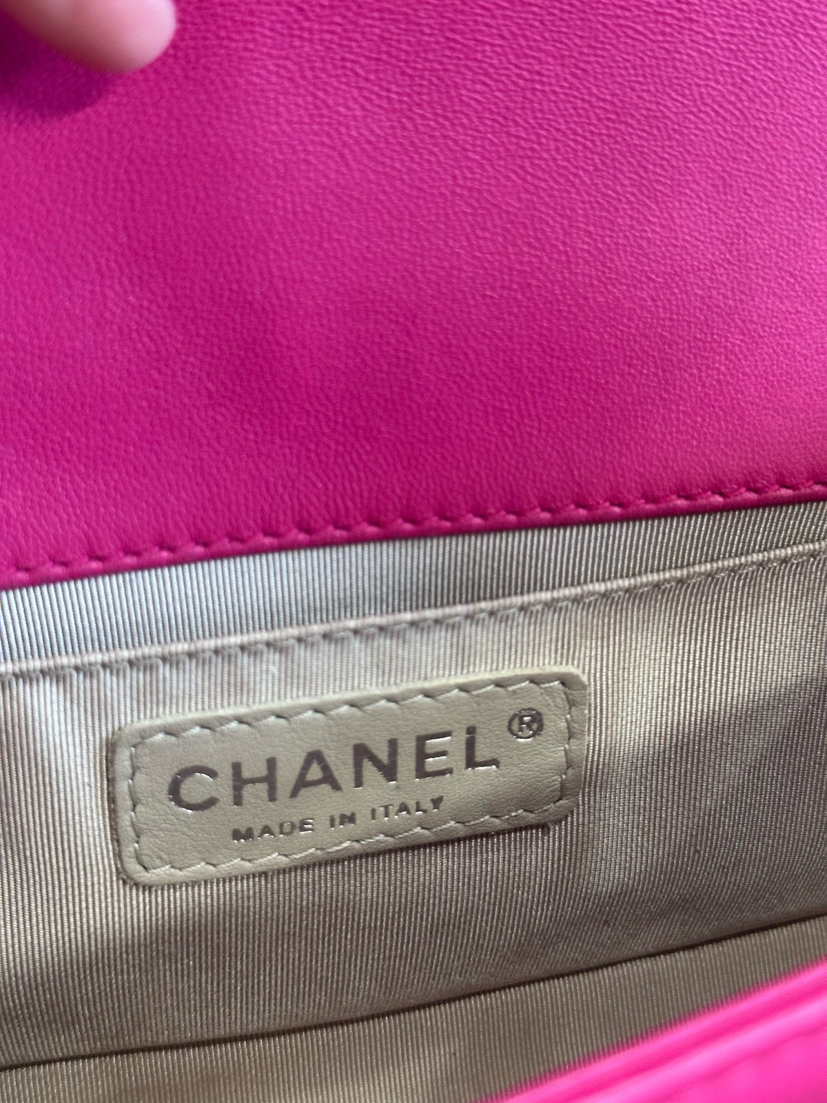 Chanel - Boy - Leather - Pink - (small)