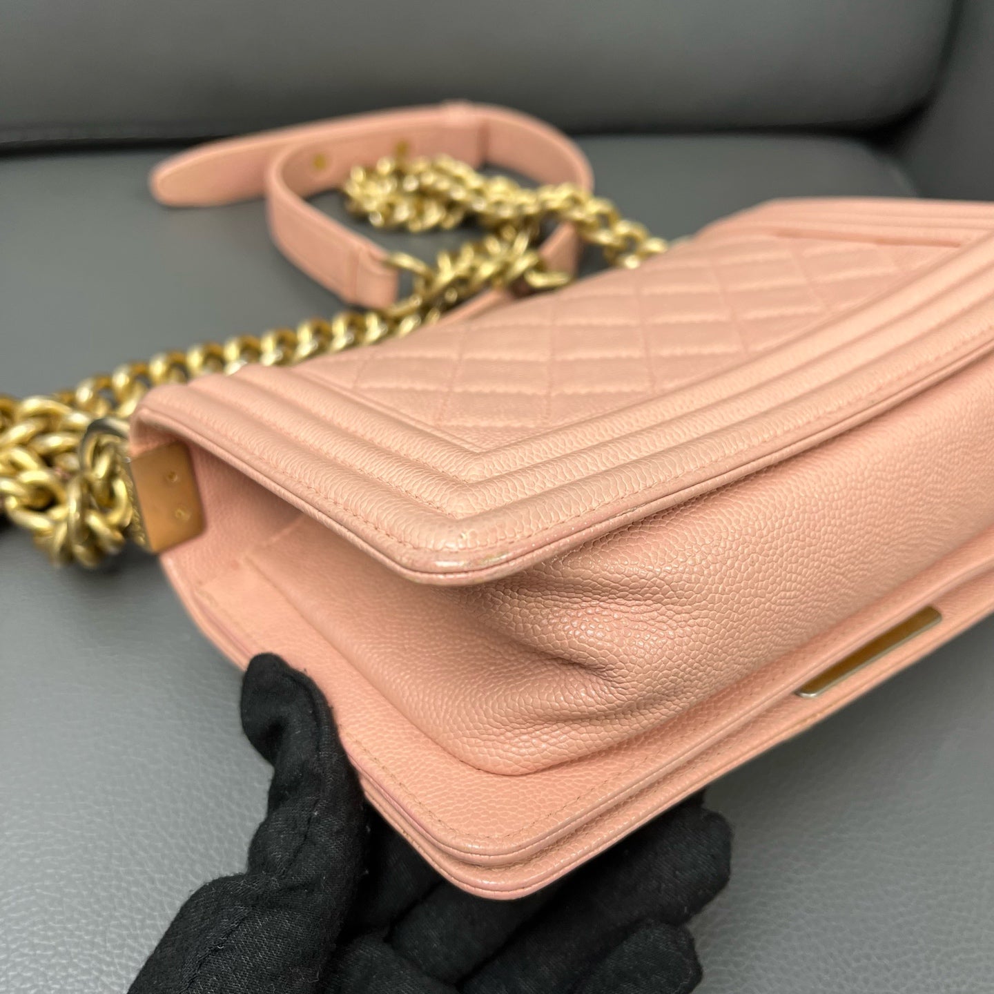 Chanel - Boy - Leather - Pink - (Small)