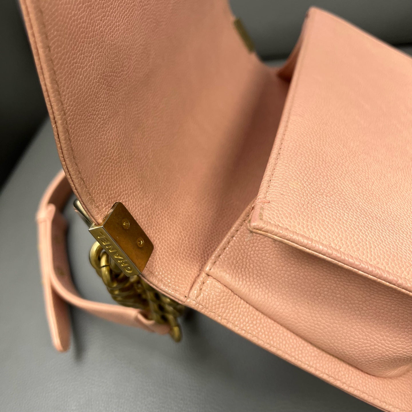 Chanel - Boy - Leather - Pink - (Small)