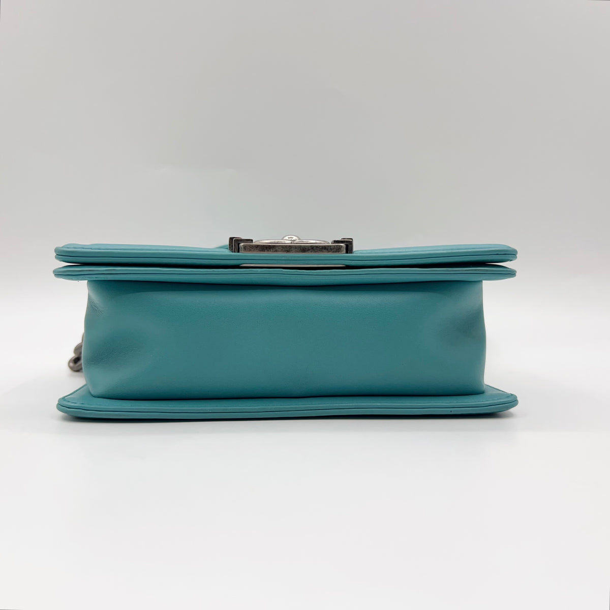 Chanel - Boy Small - Leather - Blue - (small)