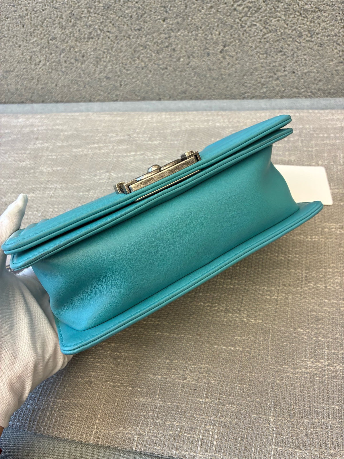 Chanel - Boy Small - Leather - Blue - (small)