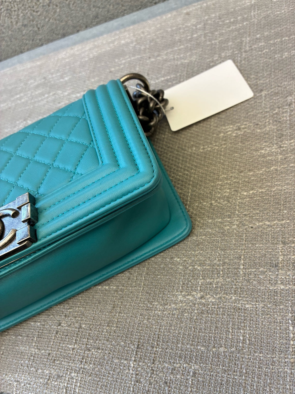 Chanel - Boy Small - Leather - Blue - (small)