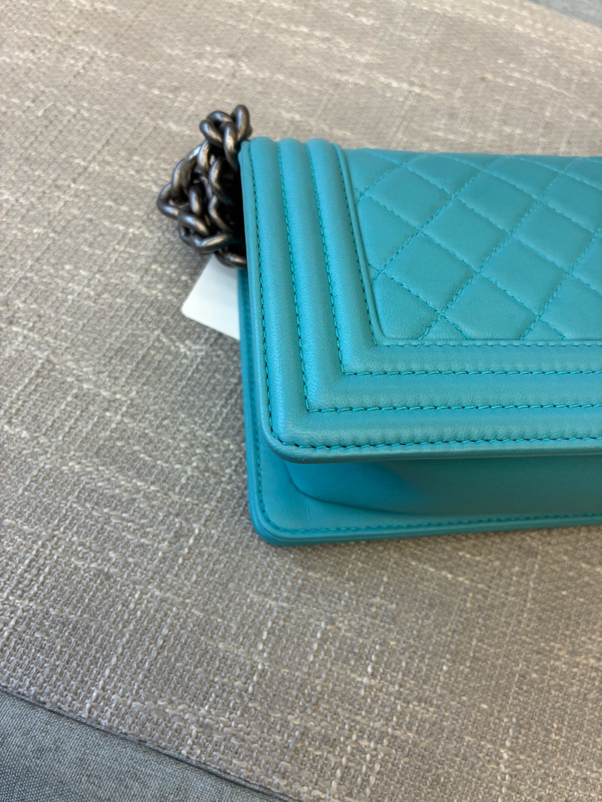 Chanel - Boy Small - Leather - Blue - (small)
