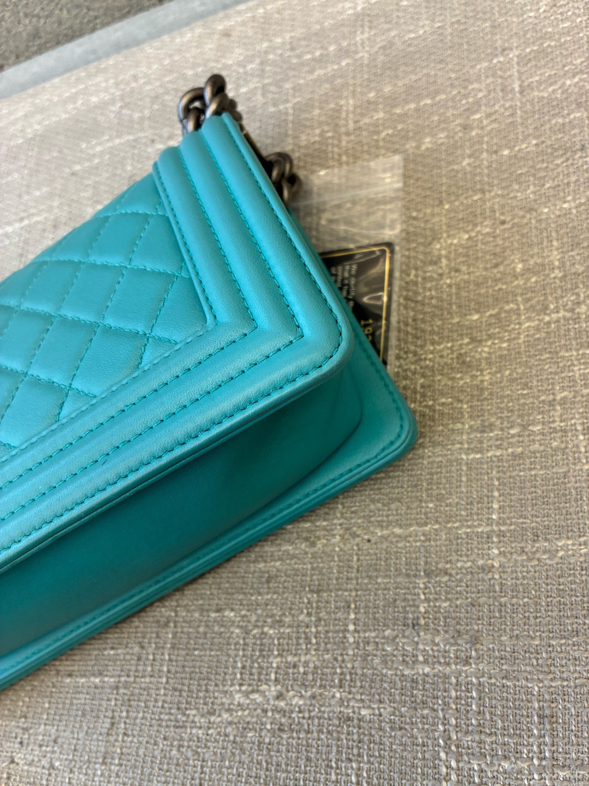 Chanel - Boy Small - Leather - Blue - (small)