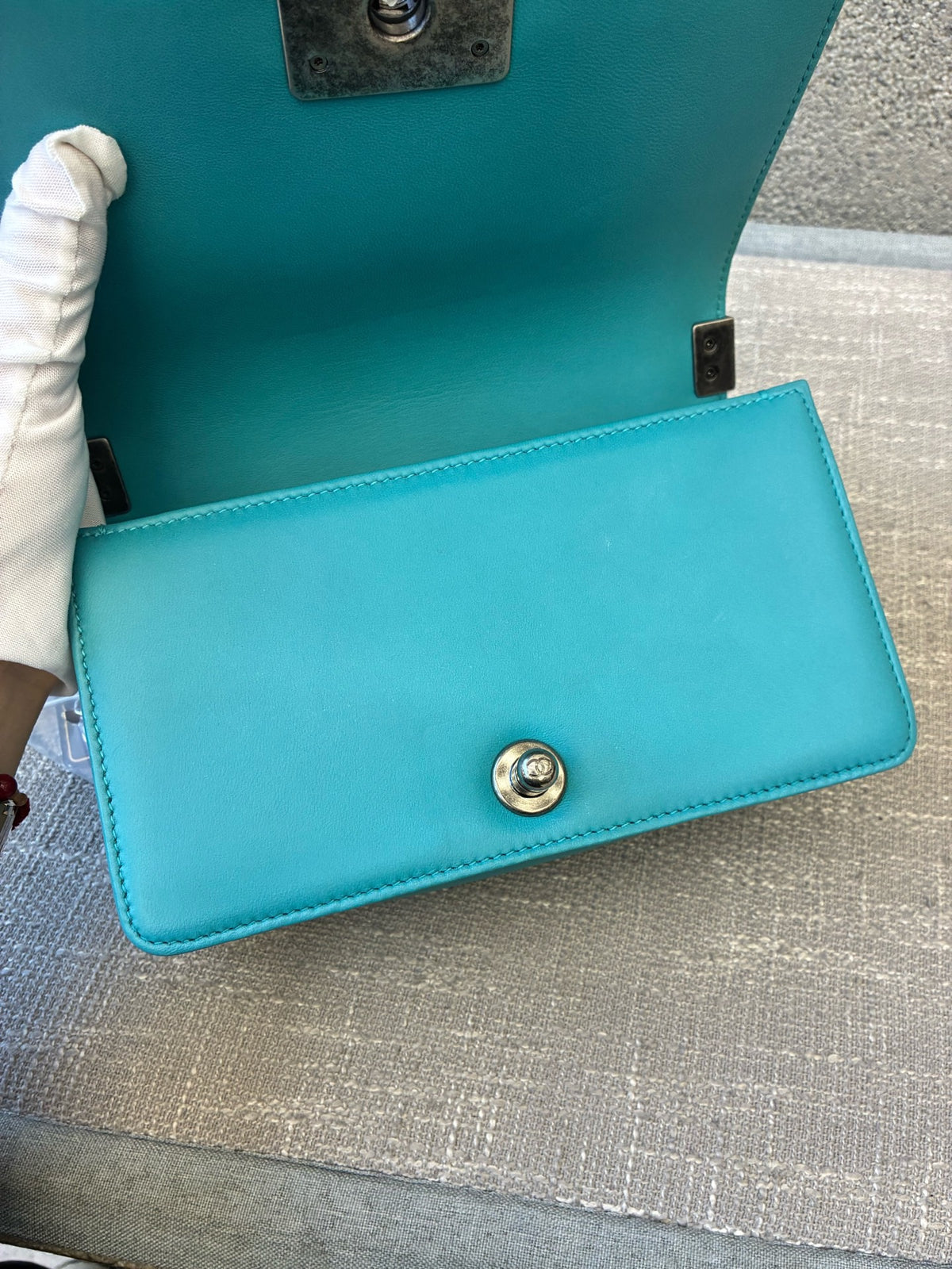 Chanel - Boy Small - Leather - Blue - (small)