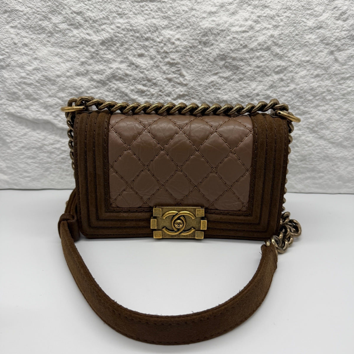 Chanel - Boy Small - Leather - Brown - (small)
