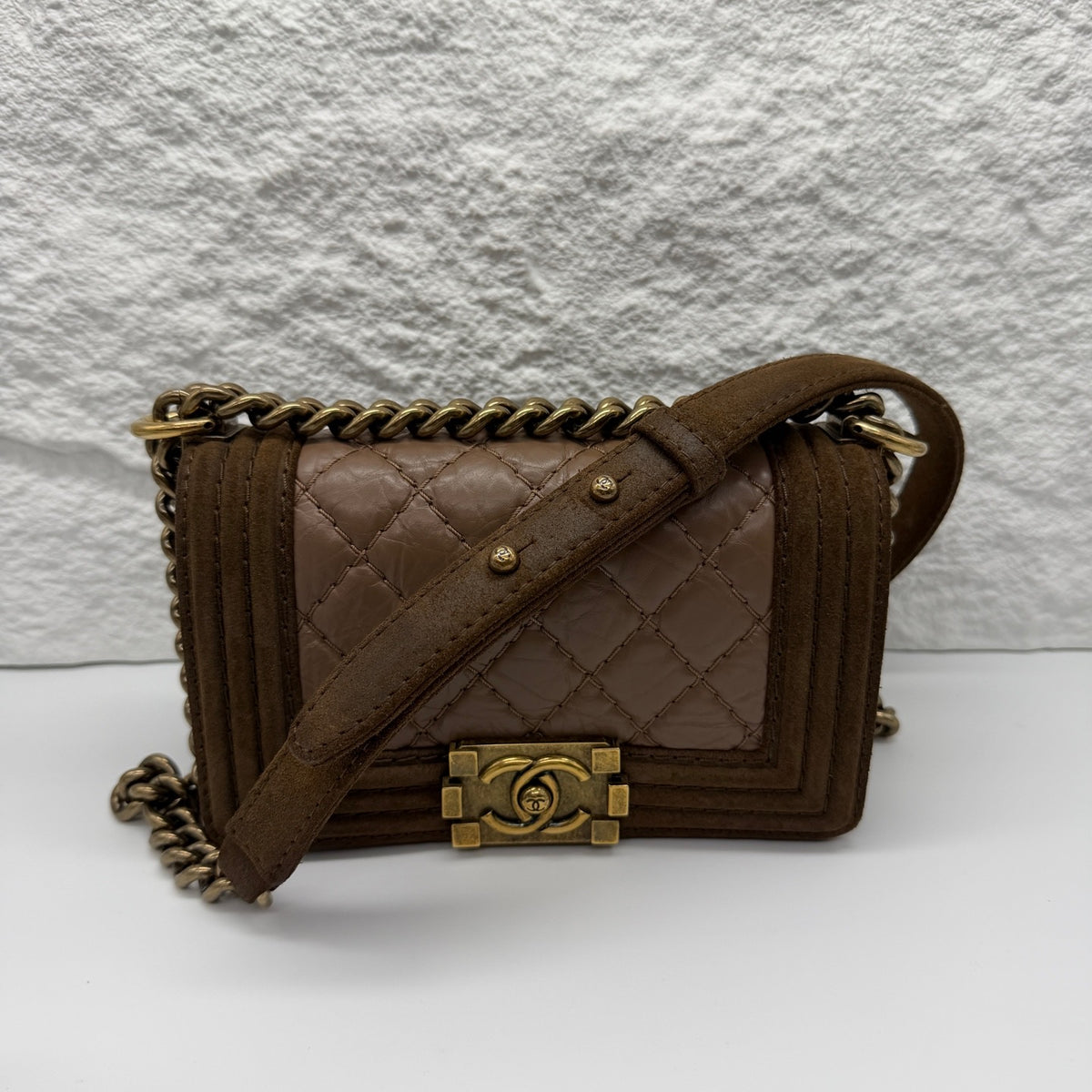 Chanel - Boy Small - Leather - Brown - (small)