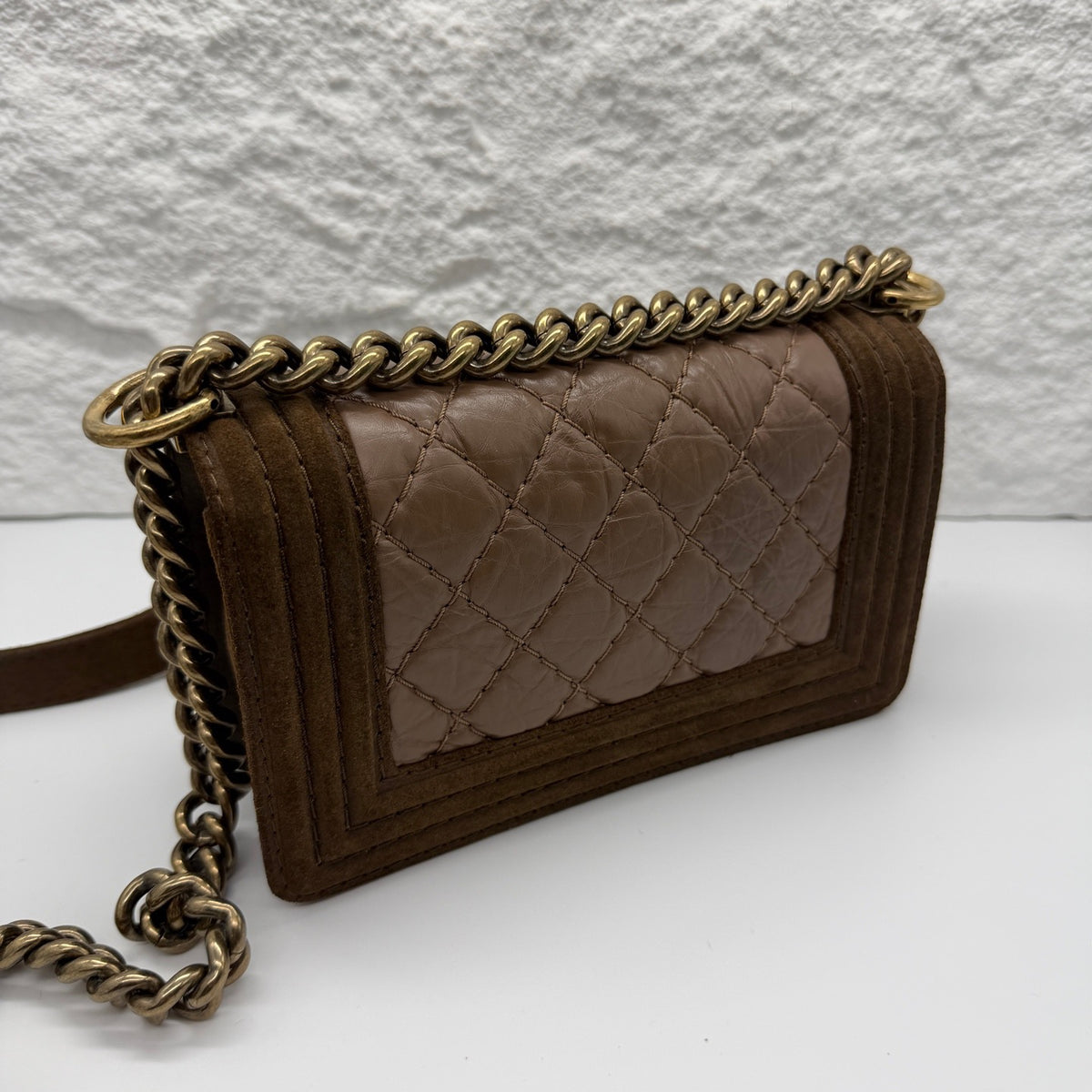 Chanel - Boy Small - Leather - Brown - (small)