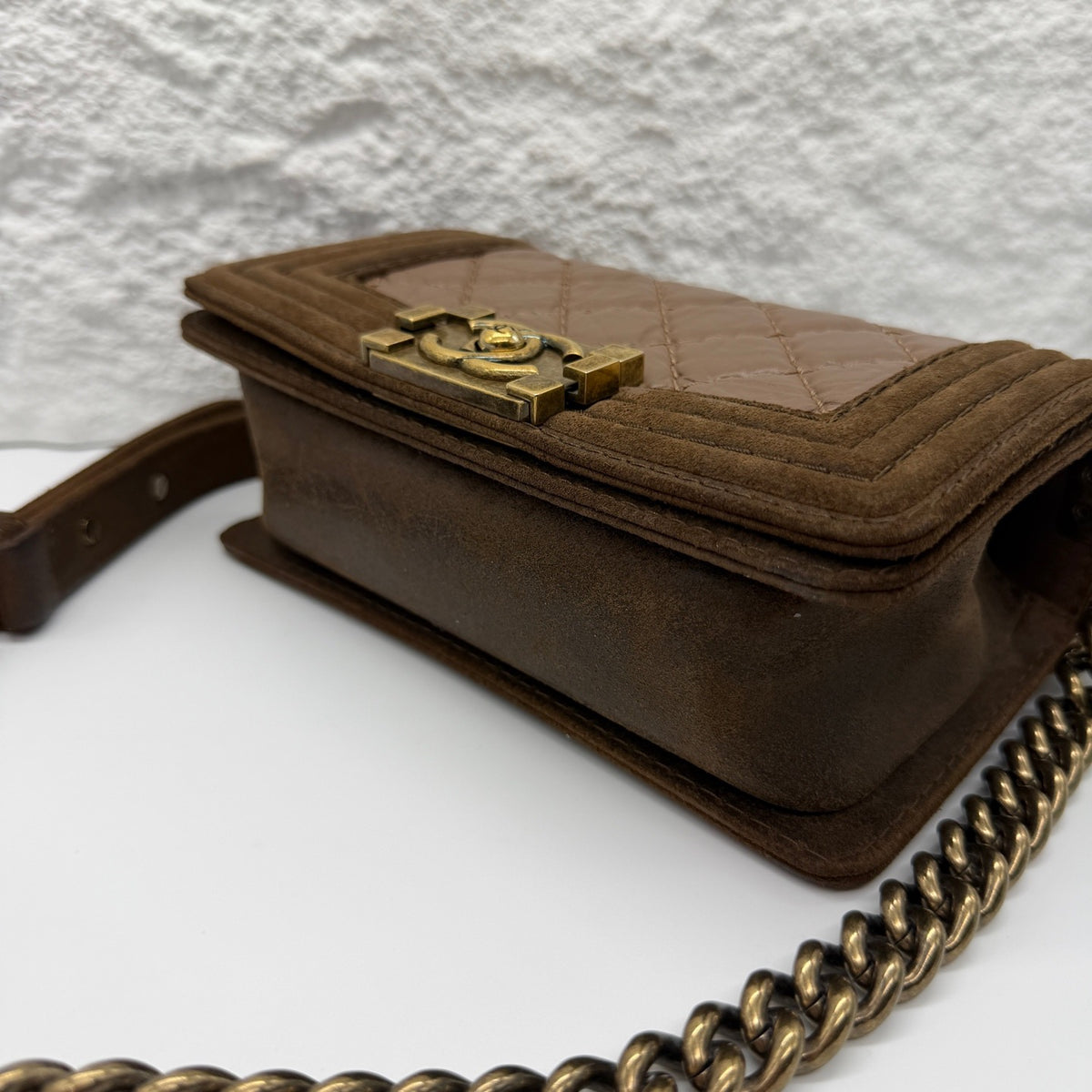 Chanel - Boy Small - Leather - Brown - (small)