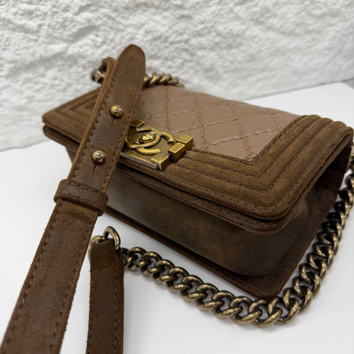 Chanel - Boy Small - Leather - Brown - (small)