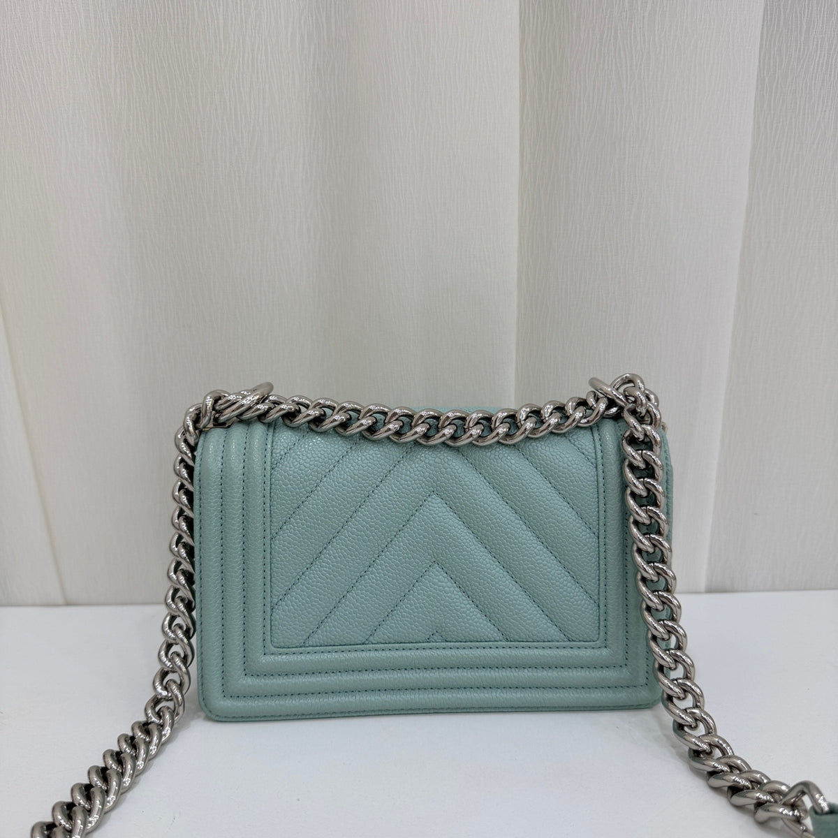 Chanel - Boy Small - Leather - Green - (Small)