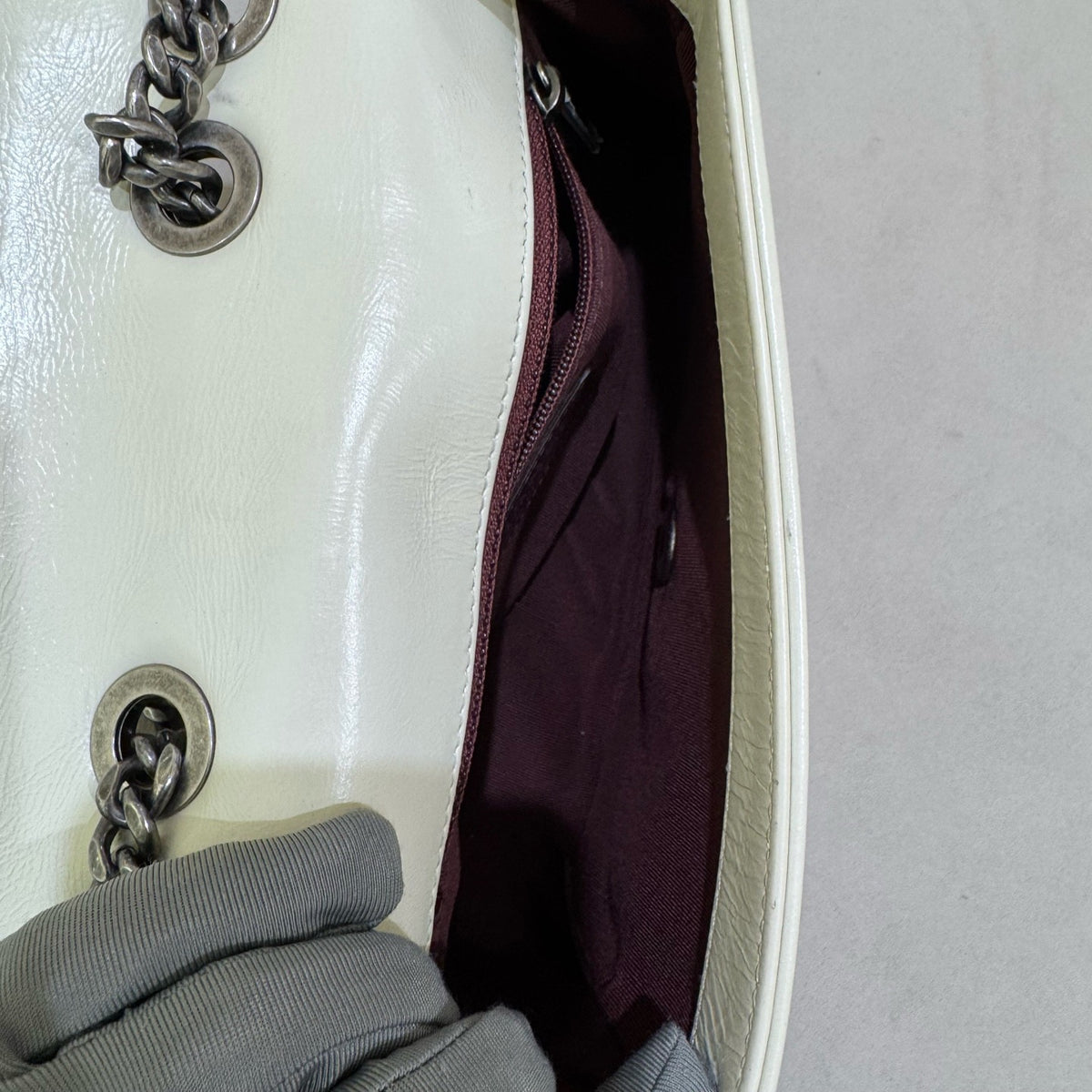 Chanel - Boy Small - Leather - White - (small)