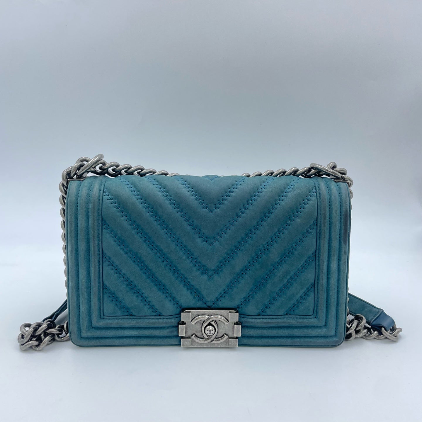 Chanel - Boy - Suede - Green - (medium)
