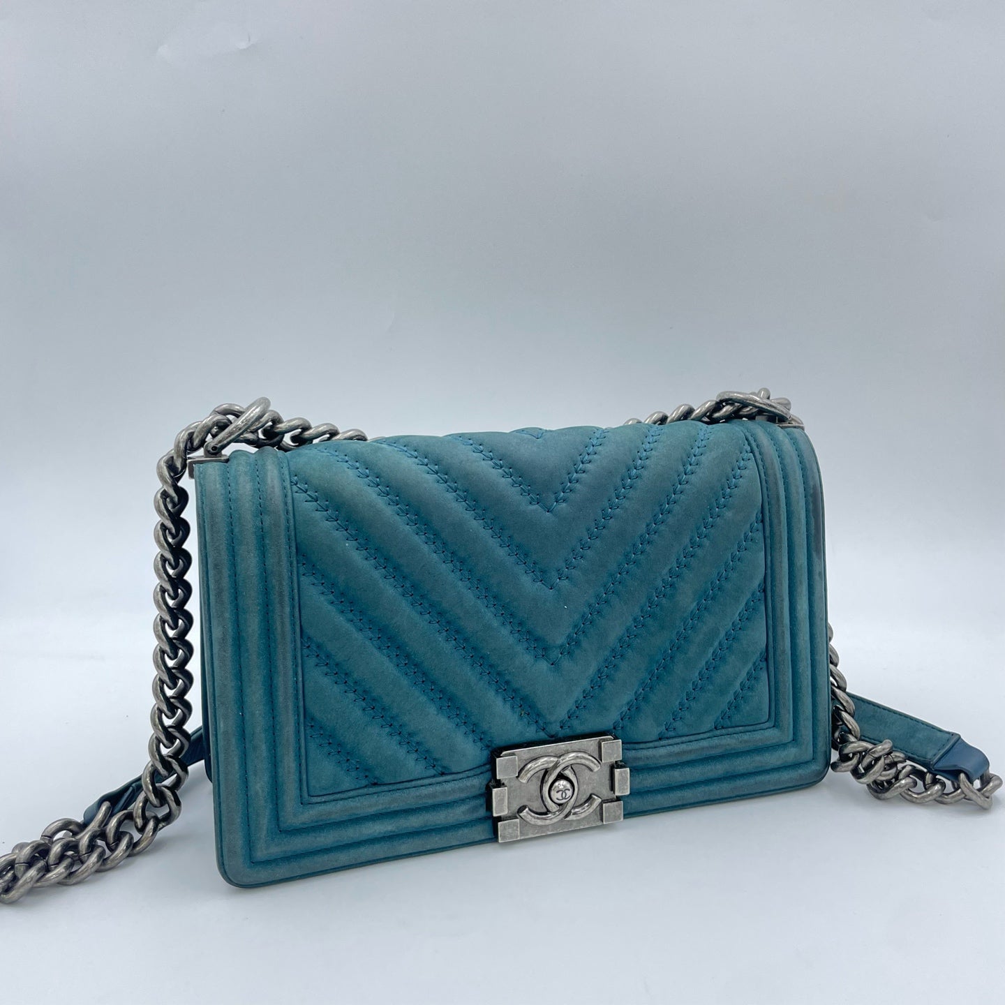 Chanel - Boy - Suede - Green - (medium)