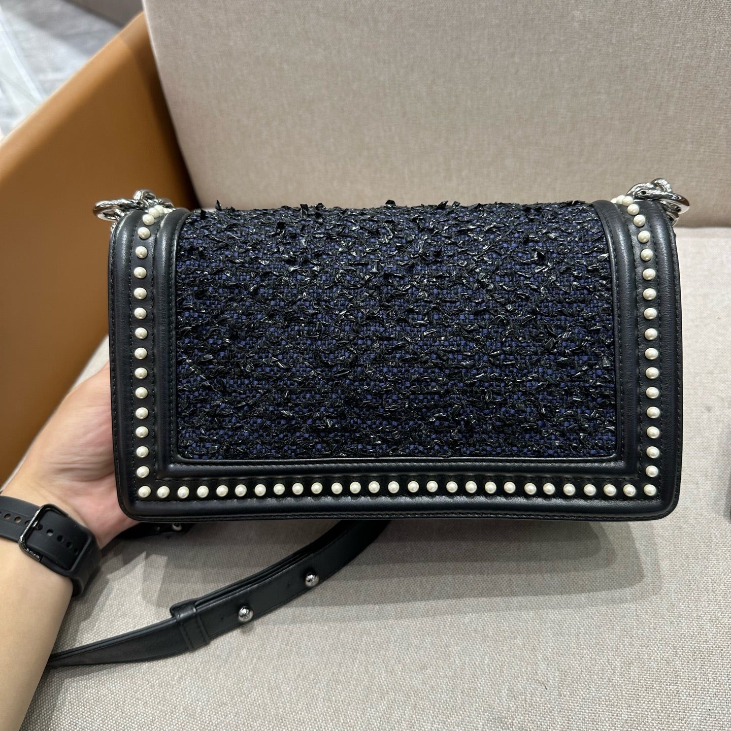 Chanel - Boy - Tweed - Black - (small)