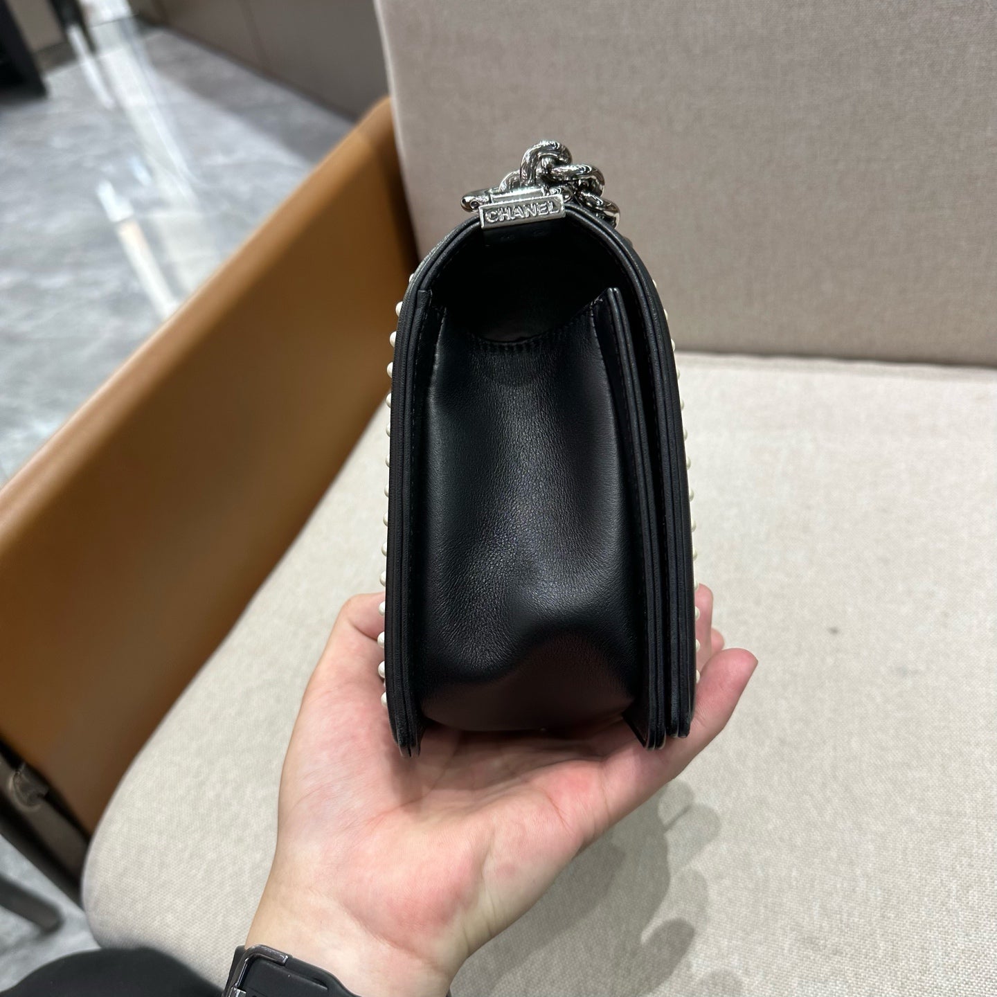 Chanel - Boy - Tweed - Black - (small)