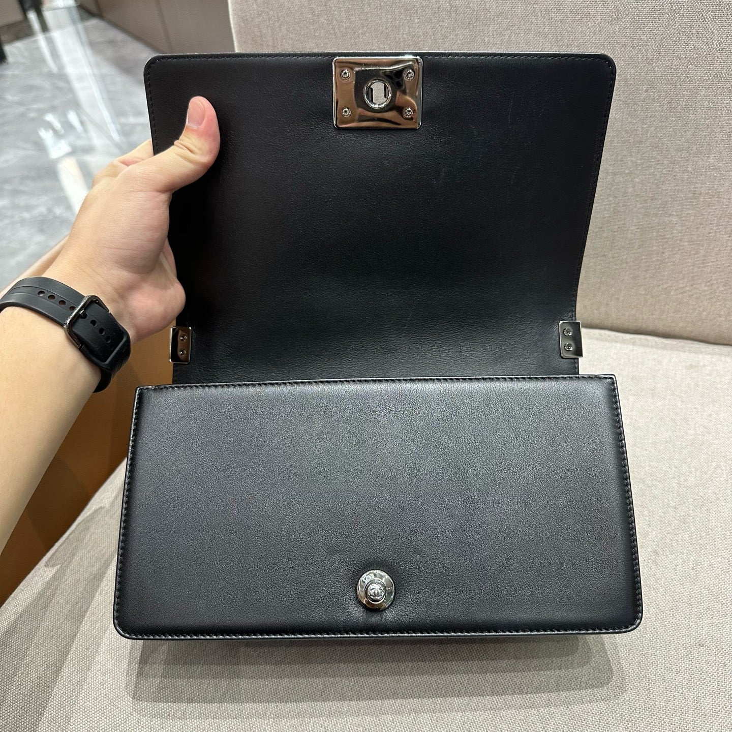 Chanel - Boy - Tweed - Black - (small)