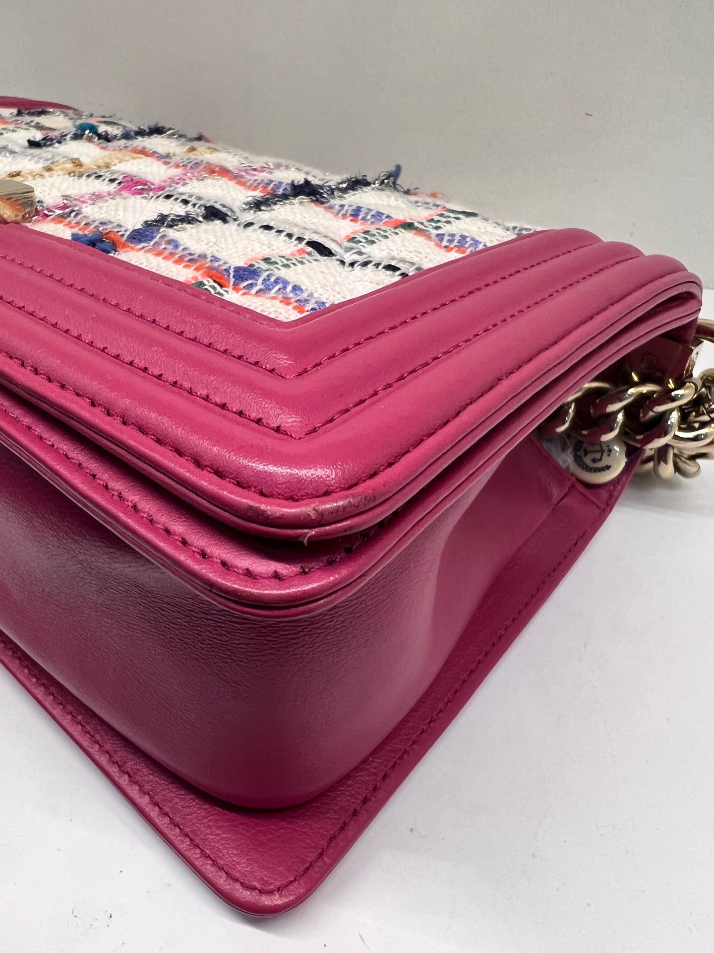 Chanel - Boy - Tweed - Pink - (medium)