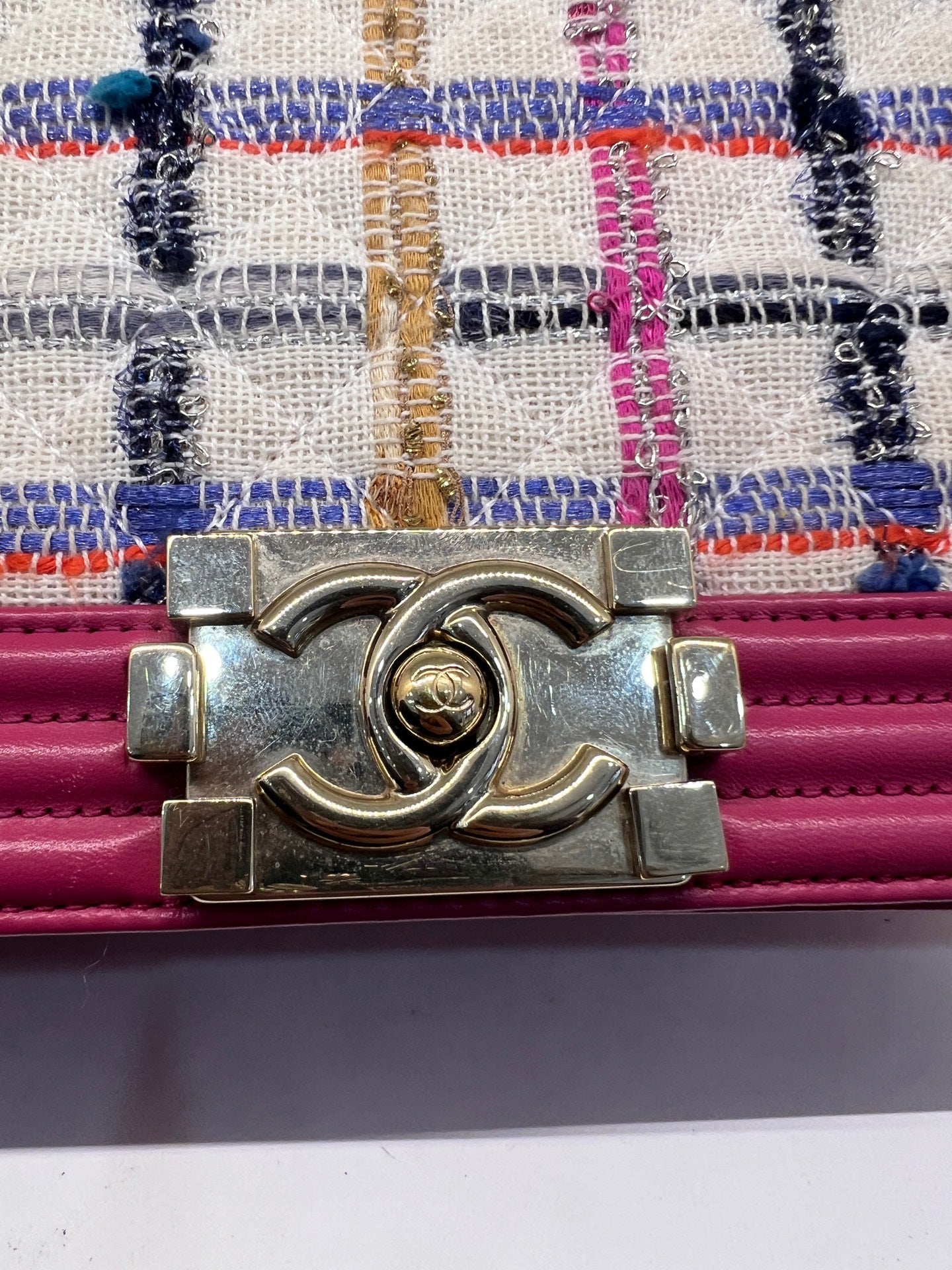 Chanel - Boy - Tweed - Pink - (medium)