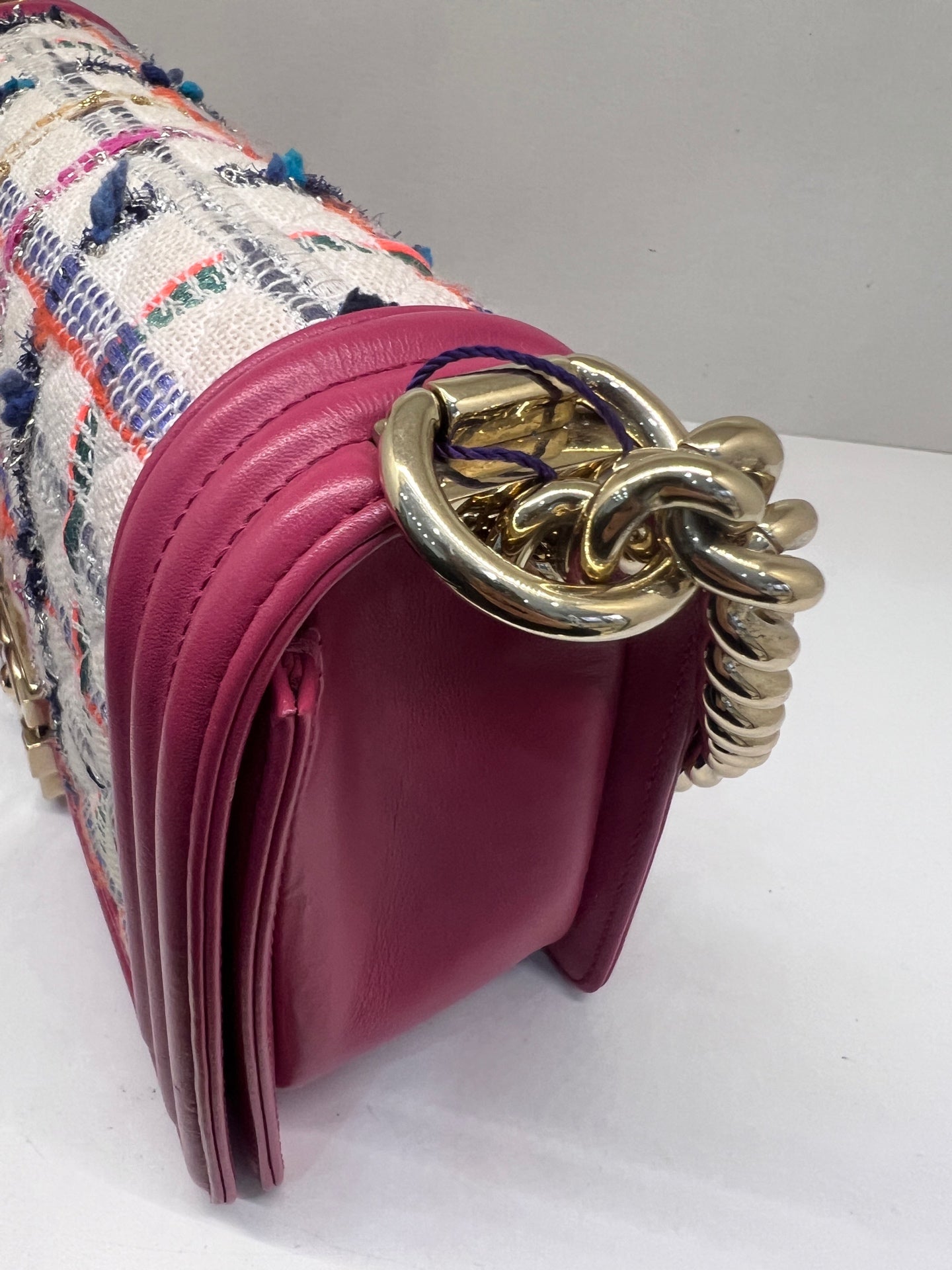 Chanel - Boy - Tweed - Pink - (medium)