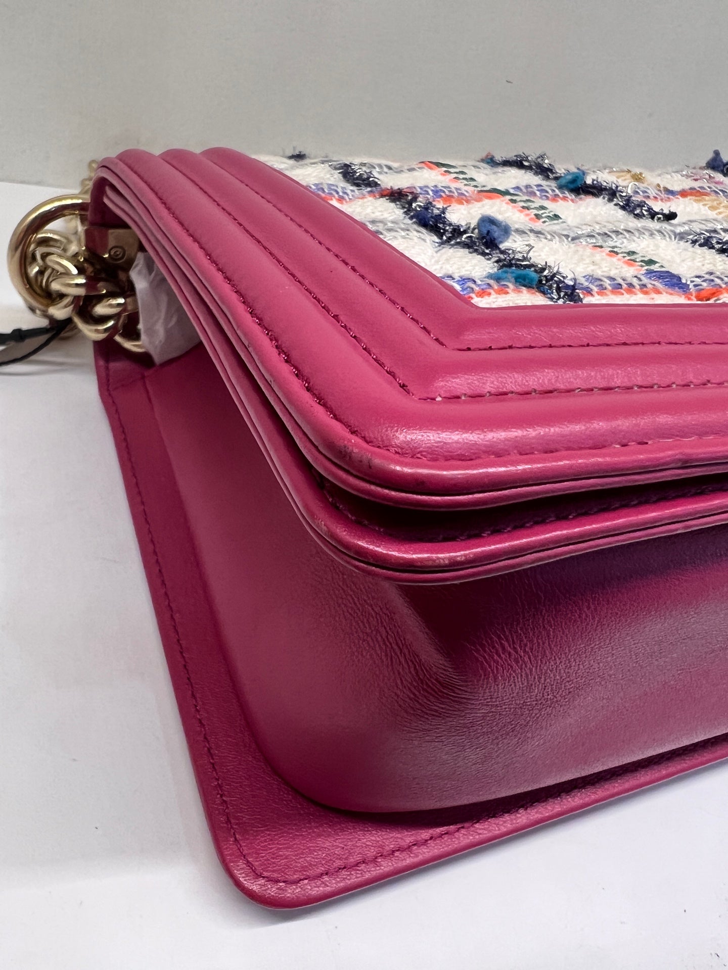 Chanel - Boy - Tweed - Pink - (medium)