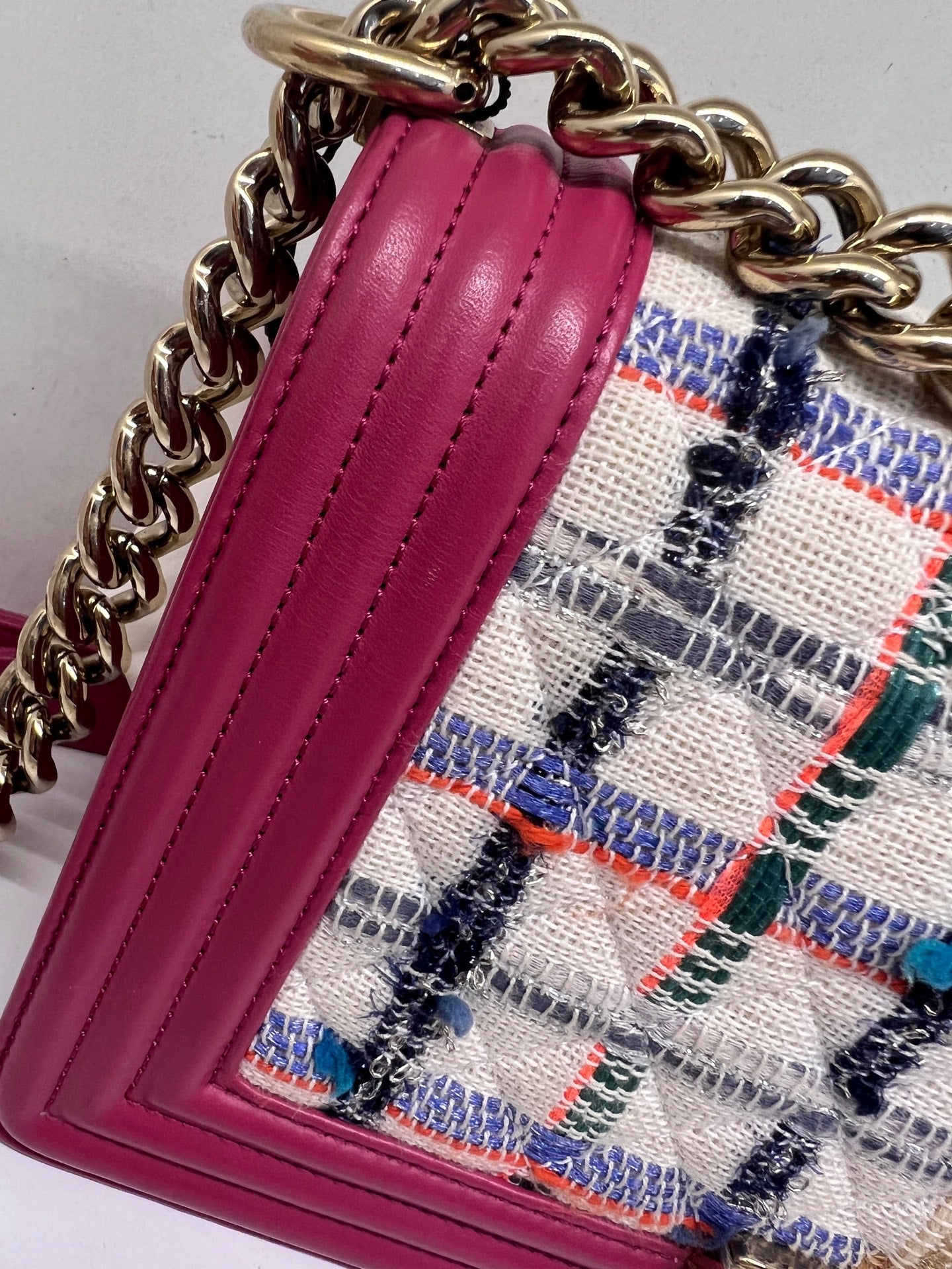 Chanel - Boy - Tweed - Pink - (medium)