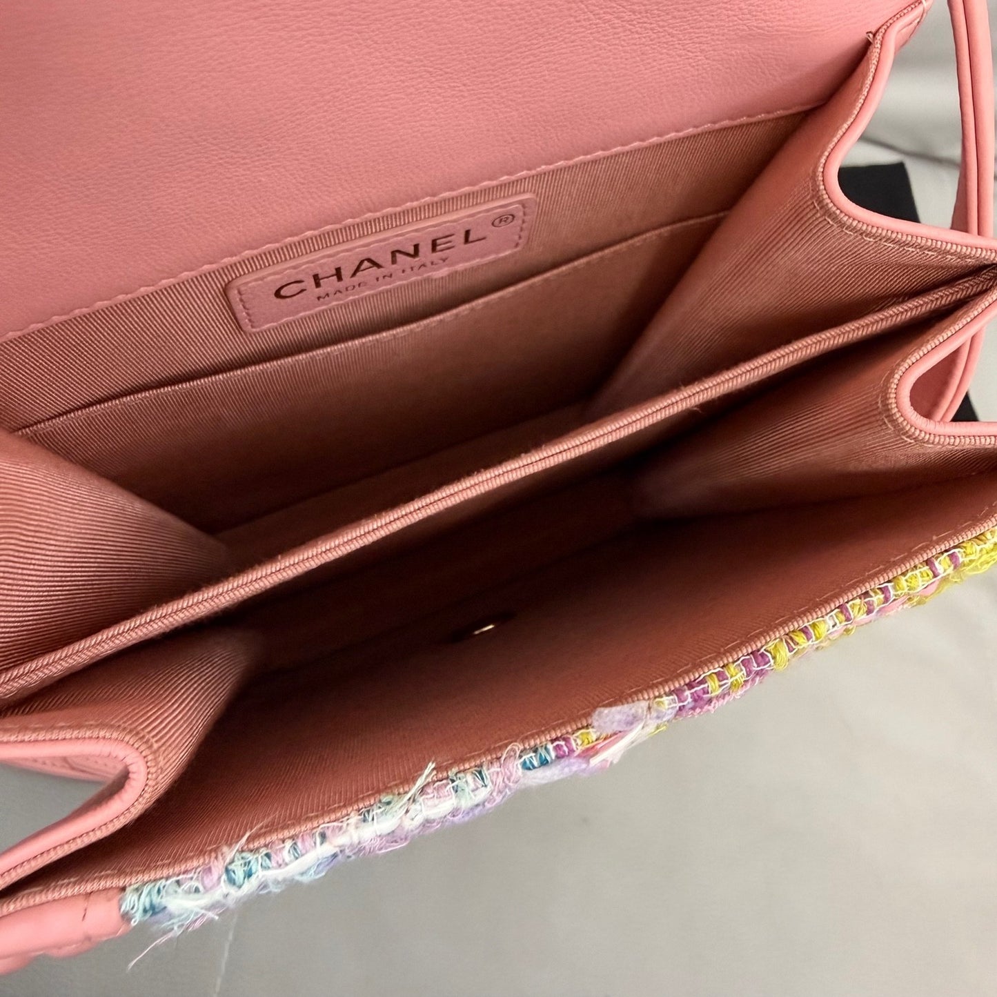 Chanel - Boy - Tweed - Pink - (small)