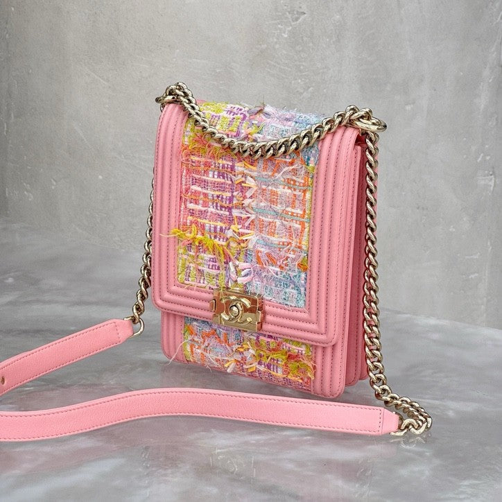 Chanel - Boy - Tweed - Pink - (small)
