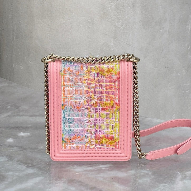 Chanel - Boy - Tweed - Pink - (small)