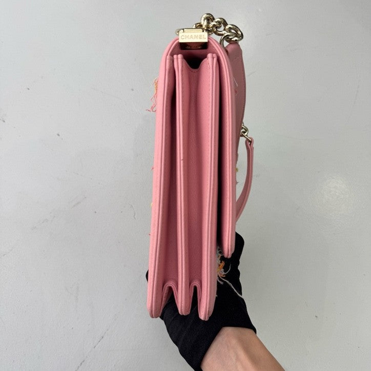 Chanel - Boy - Tweed - Pink - (small)
