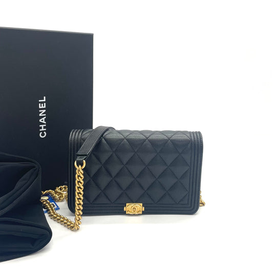 Chanel - Boy WOC - Leather - Black