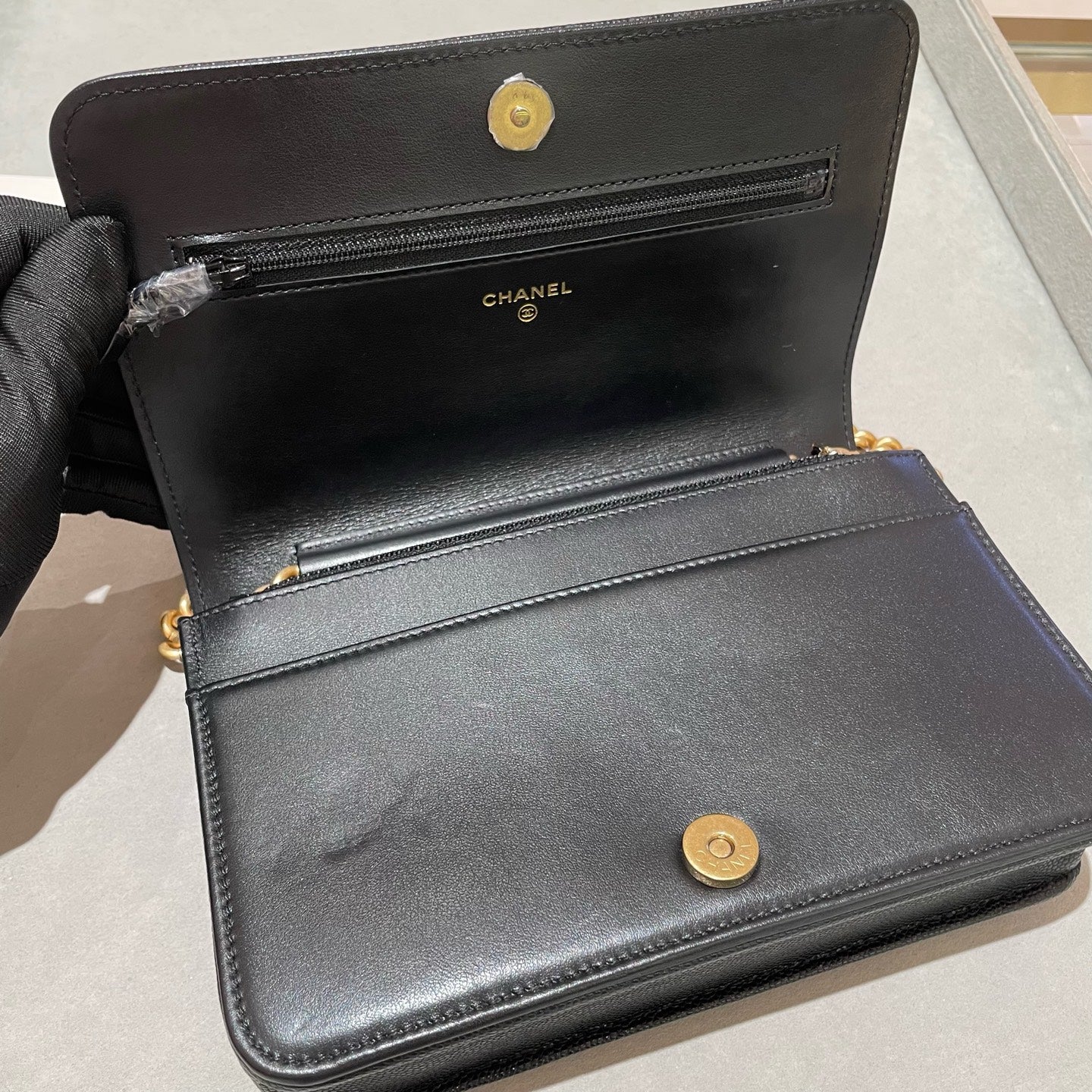 Chanel - Boy WOC - Leather - Black