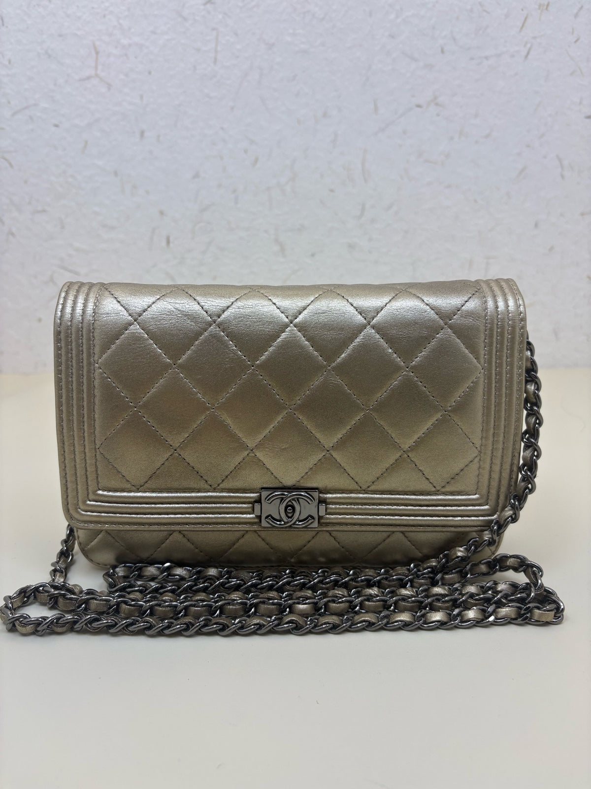 Chanel - Boy WOC 18 cm - Leather - Gold - (small)