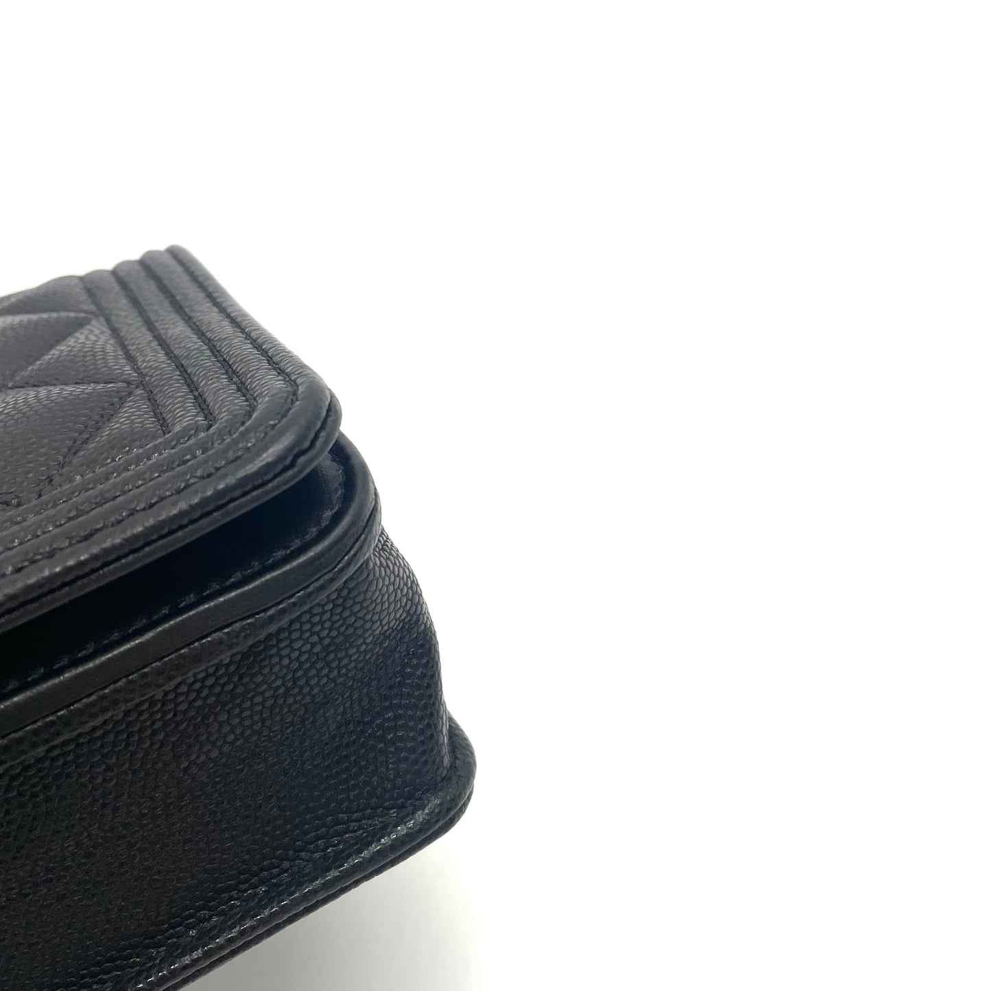 Chanel - Boy WOC - Leather - Black