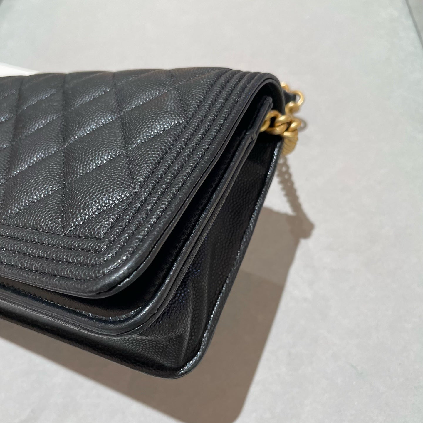 Chanel - Boy WOC - Leather - Black