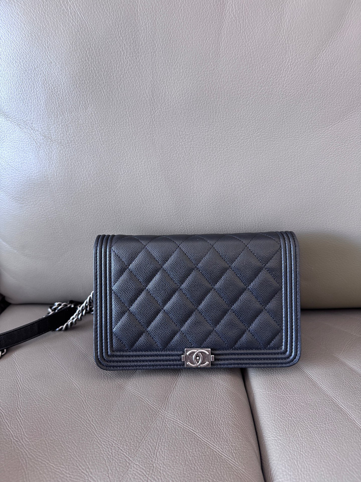 Chanel - Boy WOC - Leather - Black