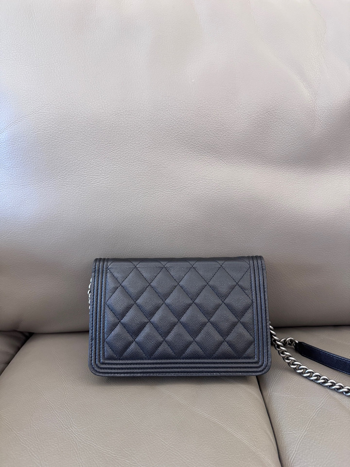 Chanel - Boy WOC - Leather - Black