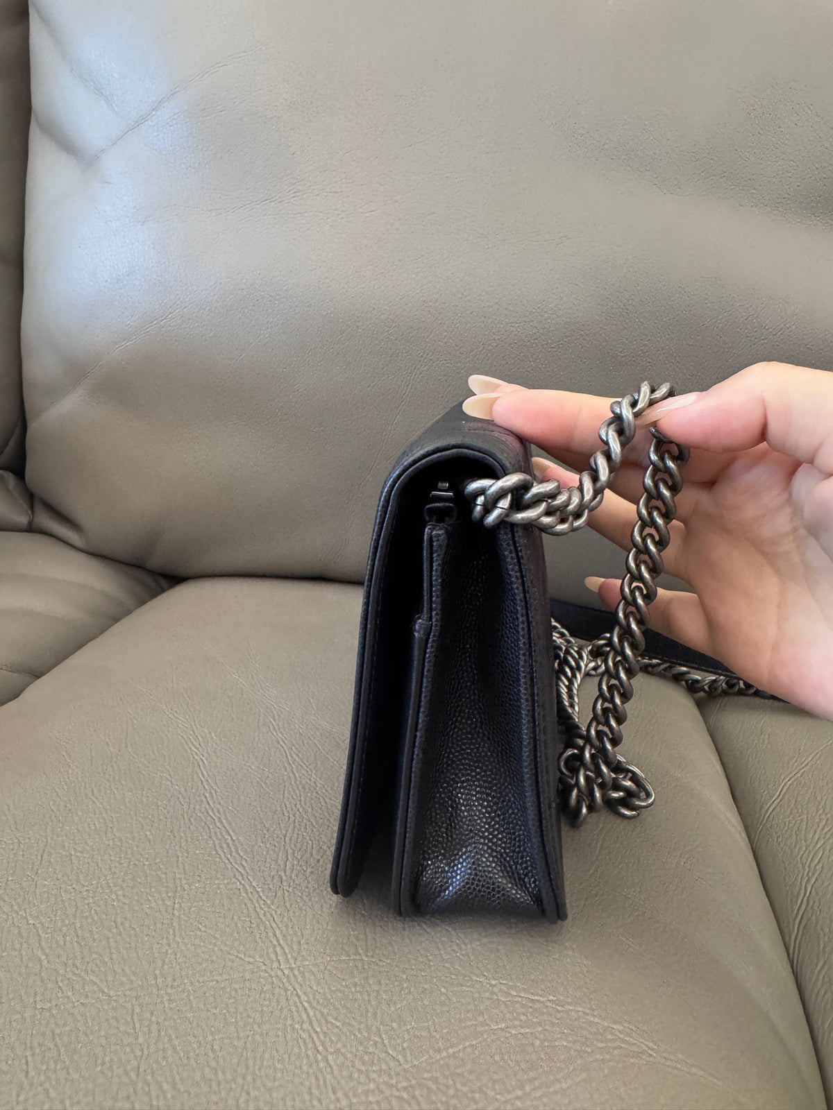 Chanel - Boy WOC - Leather - Black