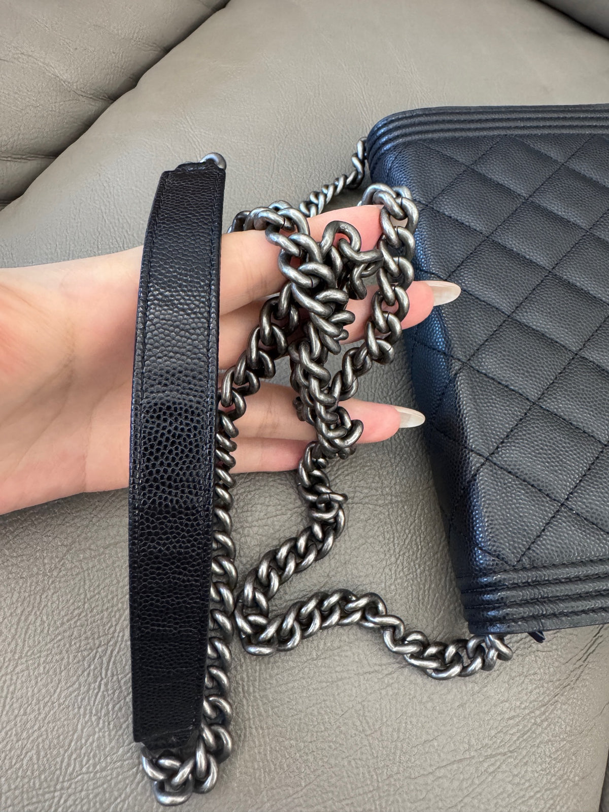 Chanel - Boy WOC - Leather - Black