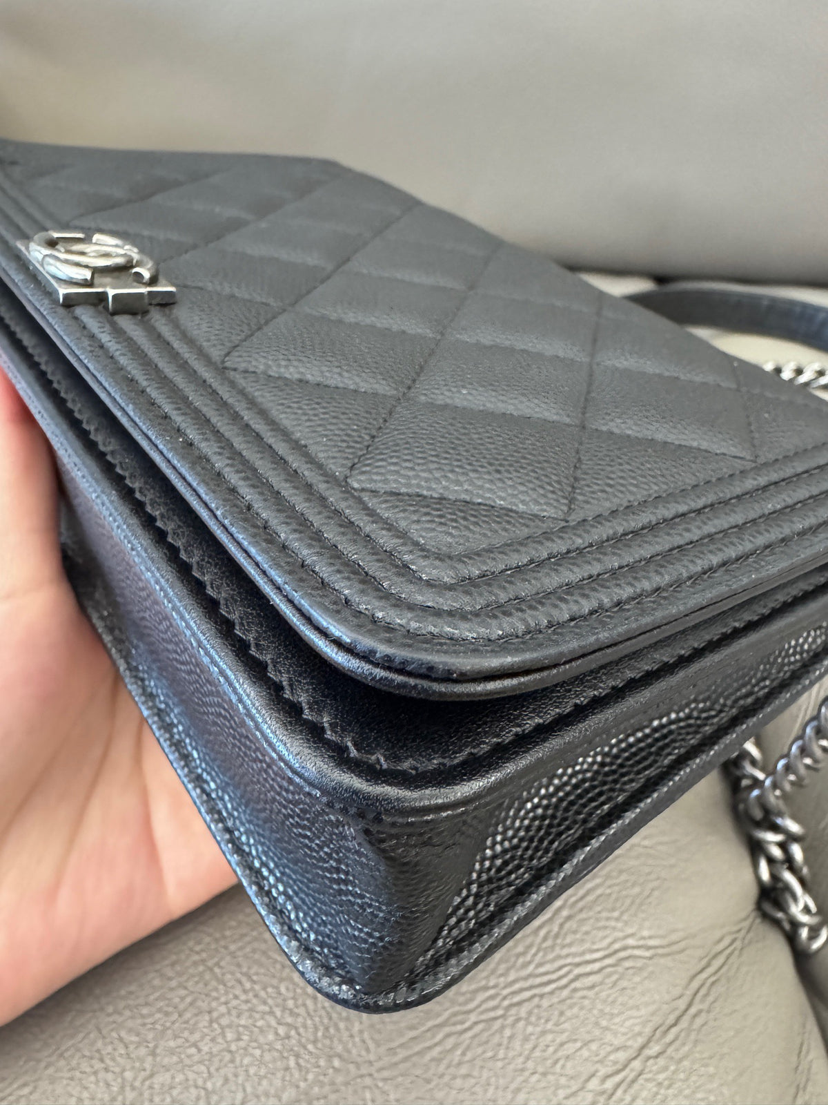 Chanel - Boy WOC - Leather - Black