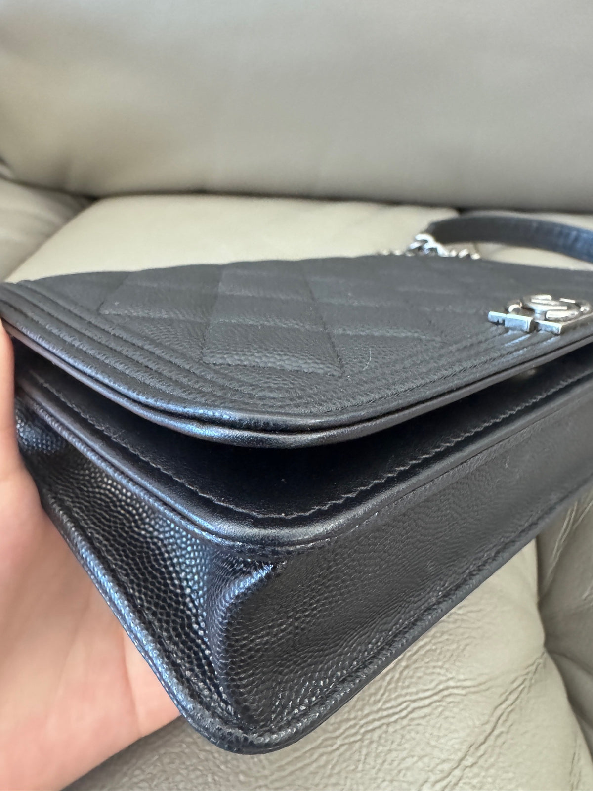 Chanel - Boy WOC - Leather - Black