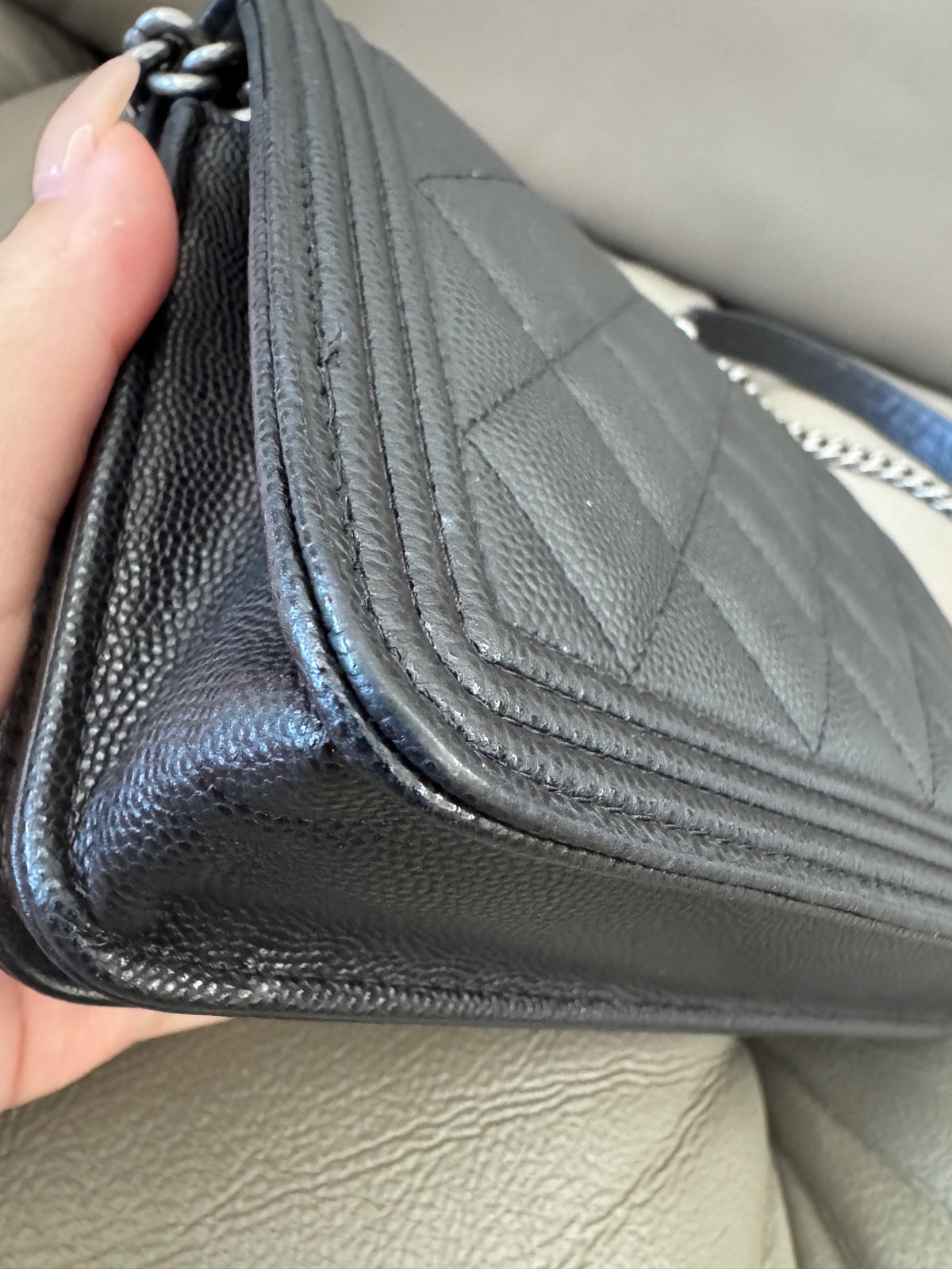 Chanel - Boy WOC - Leather - Black