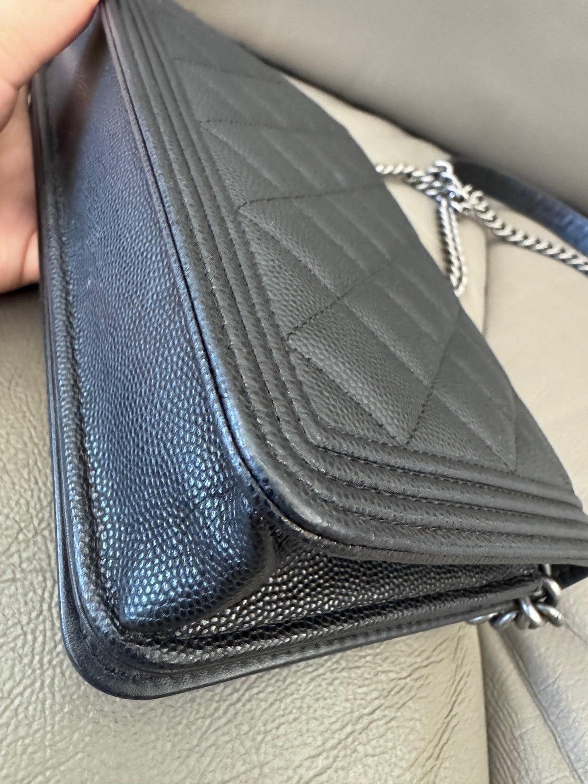 Chanel - Boy WOC - Leather - Black